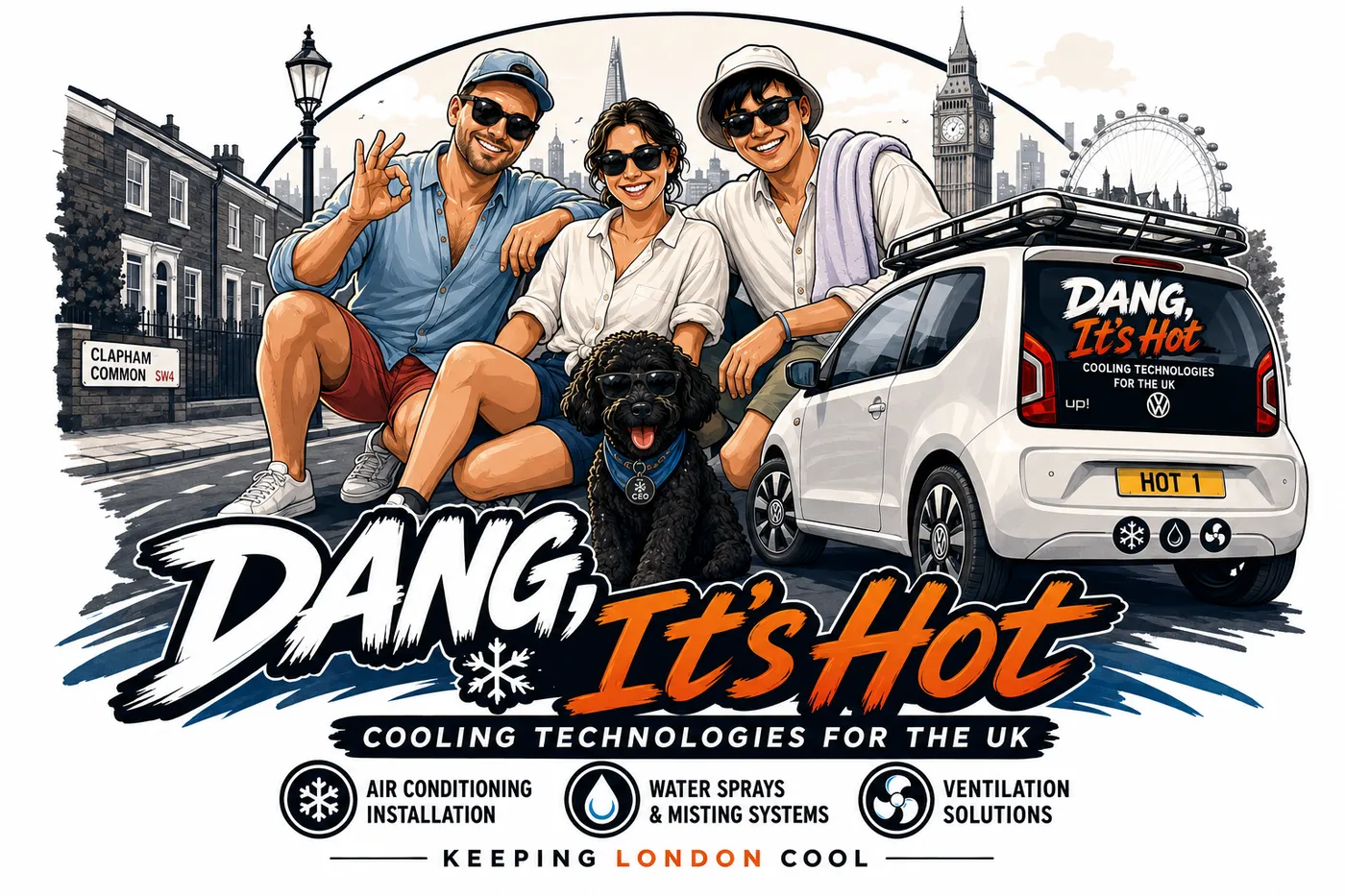 Dang, It's Hot: cooling technologies for the UK. Keeping London cool.
